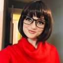 ALLAURA Compatible with Velma Wig  Brown Bob Wig with Glasses for Women  Cosplay, Flapper Wig with Bangs, Cartoon Detective Look, Halloween Costume, Dora Style, Retro Nerdy Outfit Accessory