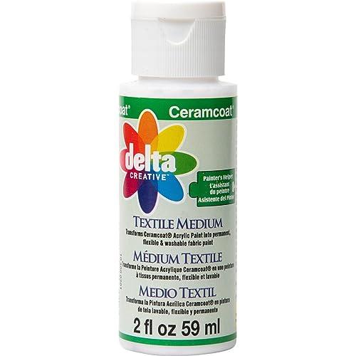 Delta Creative Ceramcoat Textile Medium Delta 2oz, 2 ounce, Pack of 3