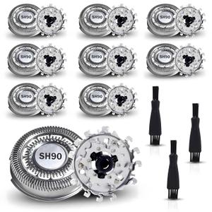 SH90 Compatible with Philips Norelco Series 9000(S9xxx) 8000(S8xxx) Electric Razor Shaver for Men, Shaver Head for Norelco 9000 Replacement Heads, Cuts 30% Closer in Less Strokes