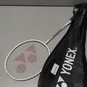 YONEX GR 303i Aluminium Strung Badminton Racket with Full Racket Cover (White) | for Beginners | 83 Grams | High Durability