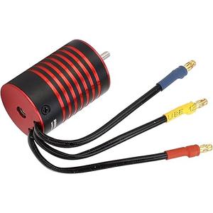 Brushless Motor RC Brushless Motor 2838 Brushless Motor, 4 Poles RC Brushless Motor 2838 Brushless Motor for 1/14 1/16 RC Car Part Black Red Propellers (4400KV)