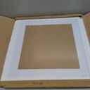 VNVNK 19x19 Frame White, Perfect for 19x19 Inch Picture without Mat or 15x15 Inch Picture with Mat, Home Wall Decor Picture Frame-1 PCS