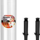 MUNBYN Shrink Wrap, Stretch Wrap with Handles, Stretch Film Roll Industrial Strength, Plastic Wrap for Pallet Wrapping Shipping Moving, 15 Inch x 1000 Ft, 1 Pack, 60 Gauge