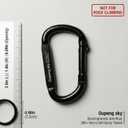 Carabiner Clip - Heavy Duty Carabiners 800lbs-13KN (2922 lbs) Carabeaner D Ring Shape,Key Chain Clip Hook,Keychain Clip,Multipurpose for Camping, Hiking,Backpacking or Other Outdoor Activities.