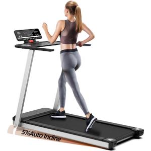 Premium Home Treadmill with Incline  Supports Up to 265 lbs, Adjustable Incline for Maximum Calorie Burn, High-Performance Treadmill for Fitness Enthusiasts  Elevate Your Workout (Silver Black)