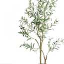Fake Olive Tree 4FT Tall 1Pack with White Planter for Home Decor
Faux Olive Tree with Natural Olive Branches and Realistic Leaves for Living Room Office Decor