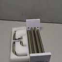 Antique Silver Double Curtain Rods for Windows, USFOOK Blackout Wrap Around Curtain Rods 32 to 58 Inch, 6/8 Inch Room Darkening Curtain Rod Set, Decorative Drapery Rods for Home