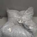 Hoewina Dog & Cat Bed for Indoor Cats, 20in Calming Donut Bed for Puppy and Kitten, Washable Round Fluffy Pet Bed for Small Medium Dogs and Cats (Light Grey)