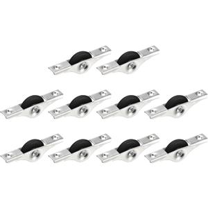 uxcell 30mm Sliding Door Nylon Pulley Window Wheels for Furniture Screen Door Wardrobe Cupboard Closet with Screws, 10Pcs, Black Silver Tone