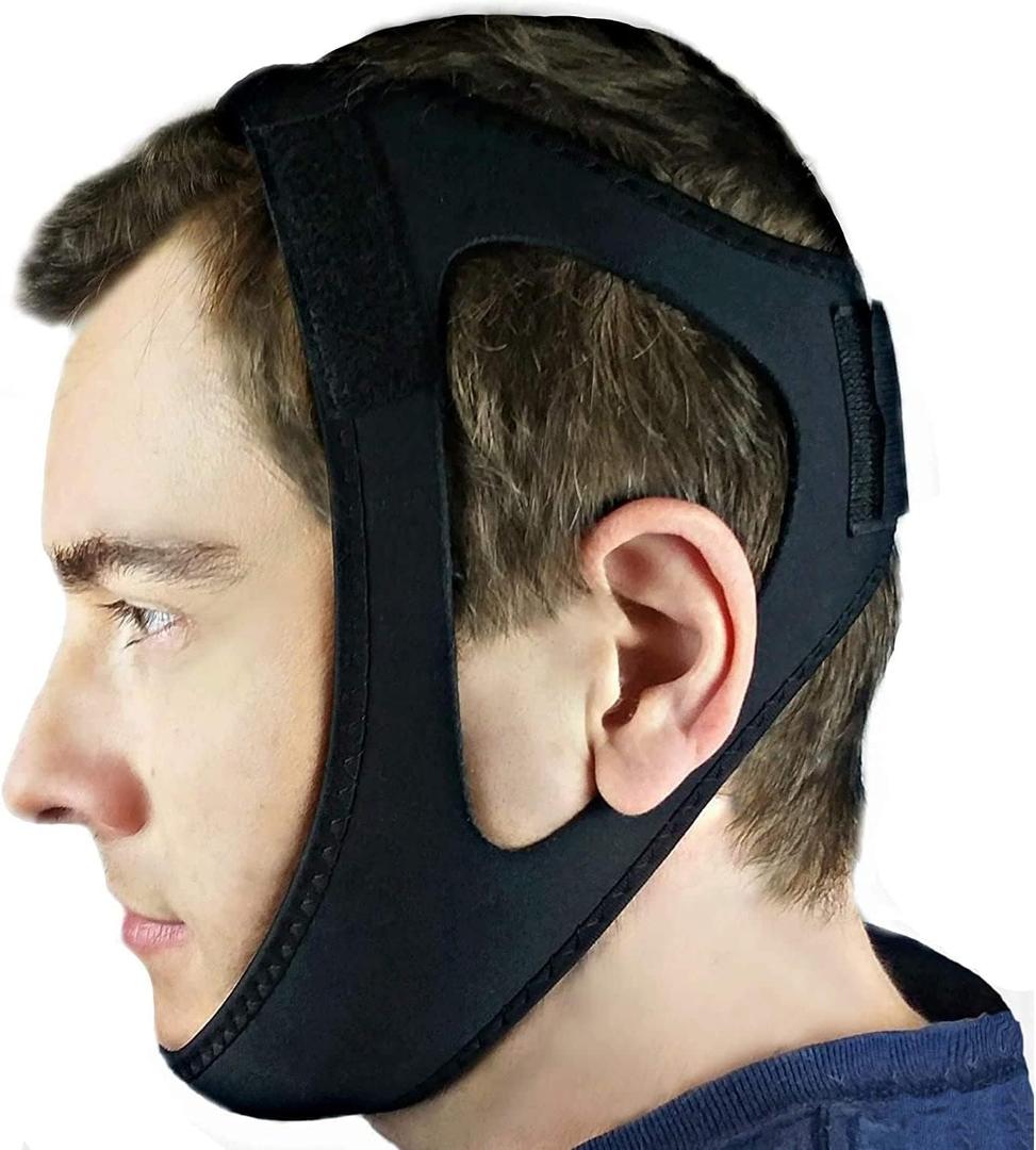 Anti Snore Chin Strap - Snoring Chin Strap for Men/Women, Adjustable Snoring Chin Strap for Cpap Users-TF2