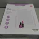 HIEEY Vanity Mirror with Lights, 17.4'' x 13'' Makeup Mirror with Lights, Three Color Lighting Modes, and 5X Magnification Mirror, Smart Touch Control, 360Rotation (White,Gift Box)