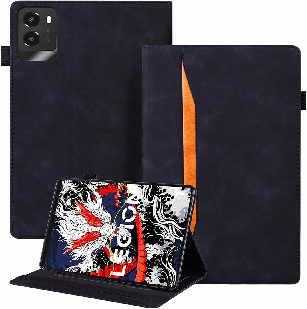 Case for Lenovo Legion Tab Gen 3 / Legion Y700 (2025) 3rd Generation TB-321FC 8.8 inch, Retro Folio Shockproof Protective Cover with Card Slots & Kickstand -Black (Lenovo Legion Y700 (2025) 8.8 inch, Black)