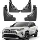Mud Flaps Fit for Toyota RAV4 2019-2025, OEM Style No Drilling Mud Guards for RAV 4, Mudguard Mudflap Mud Guards Rear Tire Splash Compatible with 2021 2022 2023 2024 Toyota RAV4 Accessories (4PCS- NOT for Adventure TRD Off-Road)