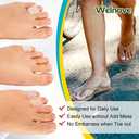 Welnove Gel Toe Protectors,8 PCS Small(Thicken) + 8 PCS XS(Routine) Toe Sleeves,Transparent Silicone Tubes for Corns,Blisters,Calluses,Pinky Toe Cushions to Reduce Friction and Protect Injured Toes