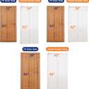 EVA Insulated Door Curtain Magnetic Screen Door Frosted Privacy Door Screen with Full Magnets Easy Install Screen Size 34x82 inch Fit Door Size 32x80 inch (White)