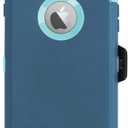 AICase iPhone 6S Plus / 6 Plus Case, Heavy Duty, Built-in Screen Protector, Tough, Shockproof, Kickstand, Bright Blue (Bright Blue with Belt Clip)