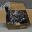 LOVLOY Toilet Plunger and Brush, Bowl Brush and Heavy Duty Toilet Plunger Set with Ventilated Holder, 2-in-1 Toilet Brush and Plunger Combo for 5.3-inch Toilet Drain Bathroom Cleaning (Black)