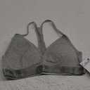 Calvin Klein Women's Motive Cotton Lightly Lined Bralette (Small, Grey Heather)