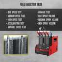 CT160 Fuel Injector Cleaner & Tester, 4-Cylinder Ultrasonic Cleaning Machine with Heating & 11 Test Modes for Cars Motorcycles - 110V/220V
