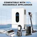 12000W All in One Solar Hybrid Inverter with WiFi, Max. 6 Parallel, 48V Split Phase, Built-in 2 MPPT Solar Charge Controller, 48V DC to 120V-240V Inverter for Home, RVs, Lead Acid/Li