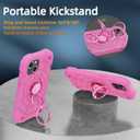 KCJ Compatible with iPhone 15 Plus Case/iPhone 14 Plus Case with[2Screen Protectors+1xLens Protector] Soft Silicone+Hard PC Full Body Protection Heavy Duty Phone Case 6.7 inch Pink