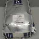 DriftAway Chris Linen Blackout Curtains with Thermal and Sound Reducing Layer 84 Inches Long for Bedroom Striped Printed Drapes Thermal Insulated Lined Window Treatment for Living Room Linen Dark Blue (52"W x 84"L (Pack of 2))