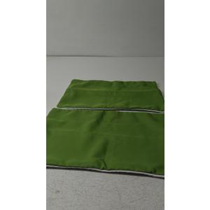 Phantoscope Pack of 2 Outdoor Waterproof Solid Throw Decorative Pillow Cover Decorative Square Outdoor Pillows Cushion Case Patio Pillows for Couch Tent Sunbrella, Forest Green 12x20 inches 30x50 cm