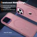 3 x Hython Case for iPhone 12 Pro Max Case Magnetic Translucent Matte Phone Cases 6.7" [Compatible with MagSafe] Thin Slim Fit Shockproof Bumper Hard Protective Cover for Women Men Girls, Grape Purple
