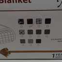 Homemate Electric Blanket Heated Throw - 50x60 Ultra Soft Cozy Flannel Heating Blanket with 10 Fast Heat Levels 8 Hours Auto Off Over-Heated Protection ETL Certification Keep Warm in Home Office (Red-black)