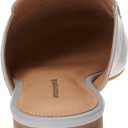 Amazon Essentials Women's Slip On Buckle Mule, Backless, Size 9W