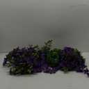 Artificial Fake Hanging Flowers Plants for Outdoor Outside Summer Decoration, 2PCS Faux Silk Morning Glory Purple UV Resistant Look Real Trailing Vines for Home Planter Porch Patio