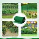 Plastic Mesh Fencing 4FT x 100FT, Garden Bird Netting & Deer Fence, Temporary Animal Barrier for Deer Pets Rabbits Chickens Wildlife, Green Protective Netting for Plants Fruit Vegetables