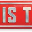 Disney Star Wars The Mandalorian This Is the Way Metal Street Sign - Vintage Star Wars Sign for Man Cave or Movie Room, Small