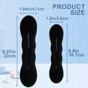 2pcs Hair Bun Updo Makers, Black Soft Hair Bun Shaper for Women, Non-Slip 2 Sizes Hair Donut Bun Lazy Curler Clip Hairstyles Accessories for Daily, Wedding