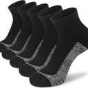 Ankle Socks Women Athletic Running Socks Hiking Cushioned 5-Pairs