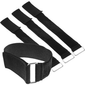 Mipcase 4pcs Elliptical Exercise Machine Pedal Straps, Universal Ellipse Leg Exerciserpedals Straps for Home Fitness Leg Exerciser