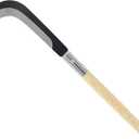Zenport K319-2PK of Sickles, 23.6-Inch (59.5cm) Length, Short Wood Handle, Curved Sickle Blade, 2-Pack
