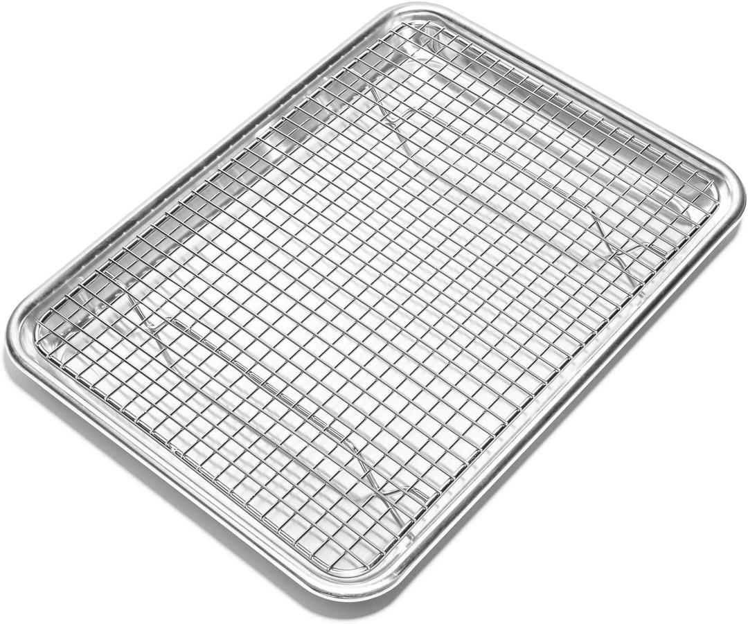 Cooling Rack, Oven Safe, 12x8.5  inches Baking Rack for Oven Cooking, Stainless Steel Wire Rack for Baking
