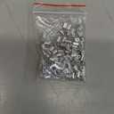 100 Pack Aluminum Crimping Loop Sleeve Oval - 0.5mm Wire Rope Fastener Apply for Garden Fence (5mm)