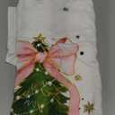 Coquette Bow Christmas Tree Xmas Holiday Girly Outfit Women T-Shirt, Size 3XL