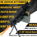 Gel Splat Blaster - 36 Inch Big Size - Rich Accessories - Fully Automatic and Manual Mode - 7.4V Rechargeable Battery - for Ages 15+, Large