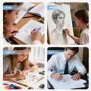 Nicpro 6 Pack Rotary Retractable Erasers, Soft TPE Rubber Twist Large Pencil Erasers in Cute Macaron Colors, Clean-Erasing Eraser for Kids & Students, School Office Supplies Stationary Set