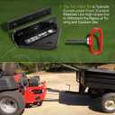 Hitch Kit Compatible with Exmark Toro Zero Turn Hitches, Lawn Mower Trailers Hitch Parts Replace# 109-9487 (Black)