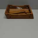 Teak Shower Stool for Shaving Legs, Non-Slip Bathroom Foot Step, Waterproof Wooden Shower Foot Step for Bathroom