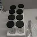 8 Pack 16oz Glass Juice Bottles with Lids - Juicing Bottles with Thickened Leakproof Caps & Custom Designs, High-Clarity Reusable Glass Bottles for Juicing, Smoothies, Kombucha and Iced Coffee