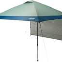 Coleman Oasis Instant Pop-Up Canopy Tent with Side Wall Attachment, Portable Shelter with Easy Setup & Takedown, Wheeled Carry Bag Included, 10x10/13x13ft Sizes (Moss)