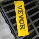 VEVOR Trench Drain System, Channel Drain with Plastic Grate, 5.7x3.1-Inch HDPE Drainage Trench, Black Plastic Garage Floor Drain, 6x39 Trench Drain Grate, with 6 End Caps, for Garden, Driveway-6 Pack