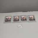 KINLINK 4x6 Picture Frame Silver Set of 4, Wooden Photo Frames with Plexiglass for 4x6 without Mat for Table and Wall Display
