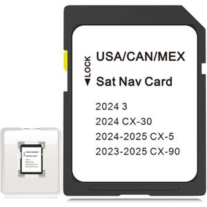 CX-5 Latest Navigation SD Card Map Update, KMV666EZ1B Navigation Accessories for CX-90 2023-2025, CX-30/3 2024 USA/CAN/MEX Maps