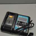 DC18RF 14.4V/18V Rapid Charger with LCD Display for Makita 18V Battery, Compatible with Makita 14.4V-18V Battery BL1850B BL1860B BL1830B BL1840B BL1820B & Charger DC18RD DC18SF DC18RT